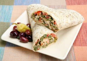 Mediterranean Salad Wrap
