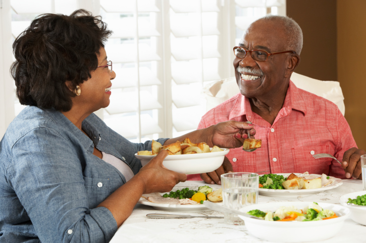 Healthy diets in seniors depends...