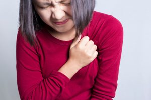 Pleurisy (pleuritis) lung inflammation causes sharp chest pain with breathing