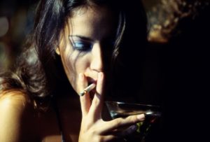 Smoking cessation means less drinking…?
