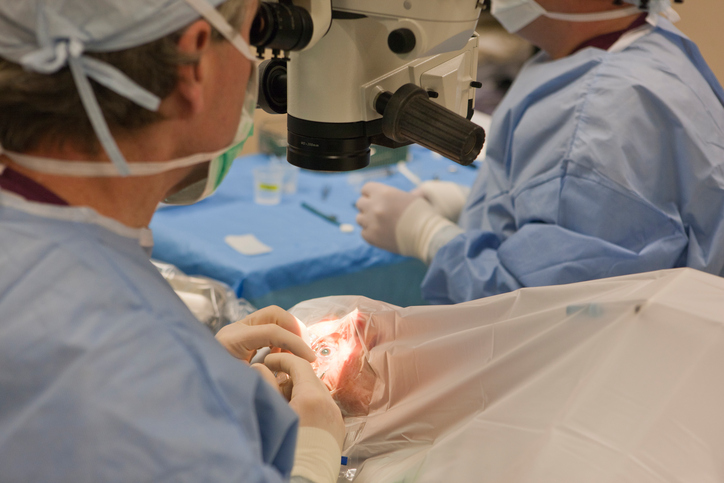 Cataract surgery to correct visu...