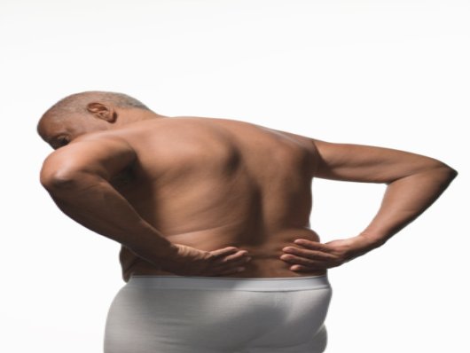 What causes burning back pain?
