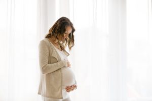 Pregnant woman with preeclampsia