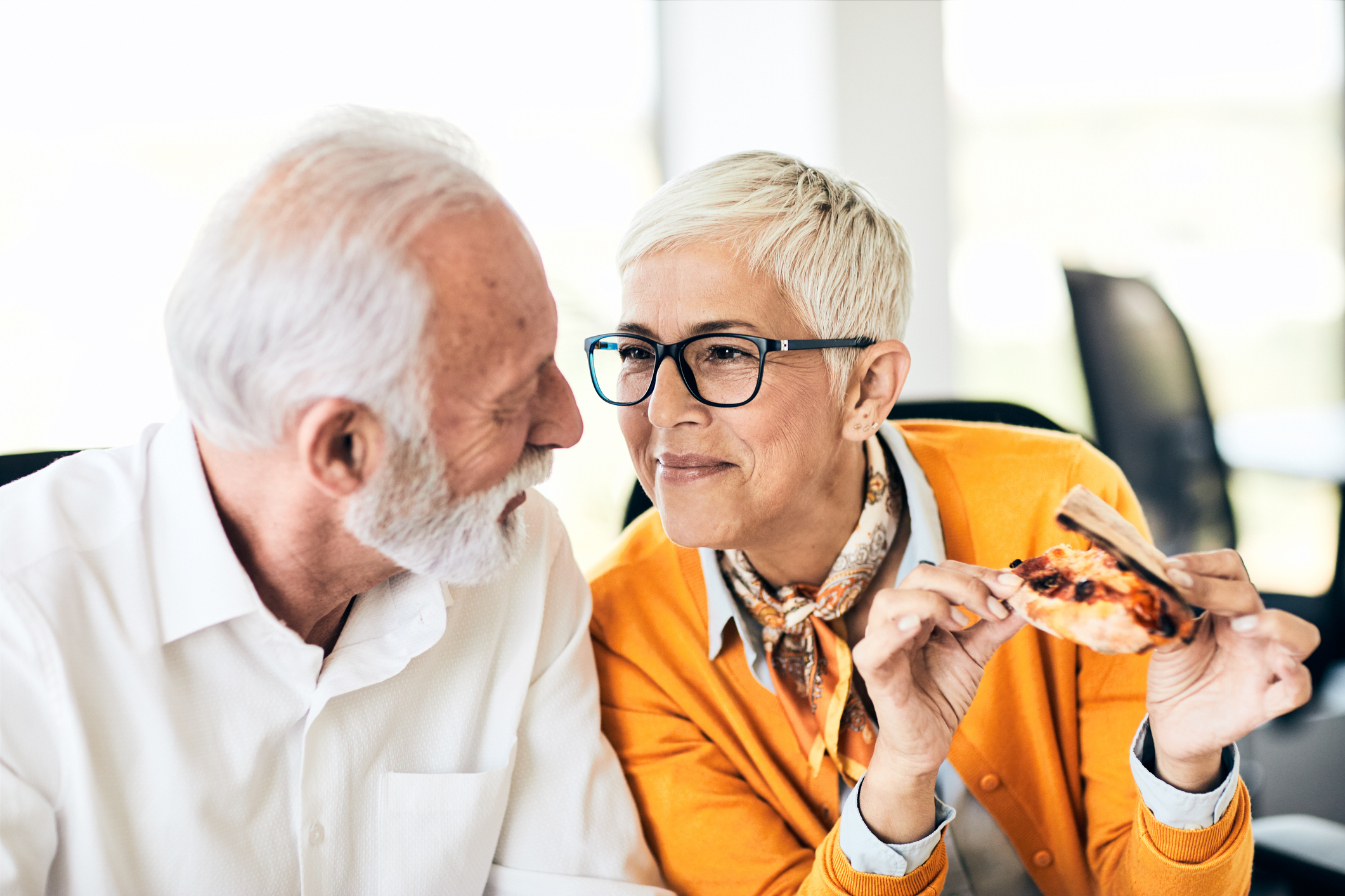 Older Adults Eating Fast Food Ma...