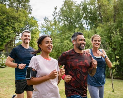 people running