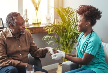 Shot of a senior couple warming ...