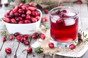 Chilled Cranberry Juice in a glass